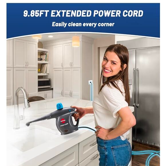 Handheld Steam Cleaner, Pressurized Multi-Surface Steam Shot with 13 Accessories - Picture 2 of 9